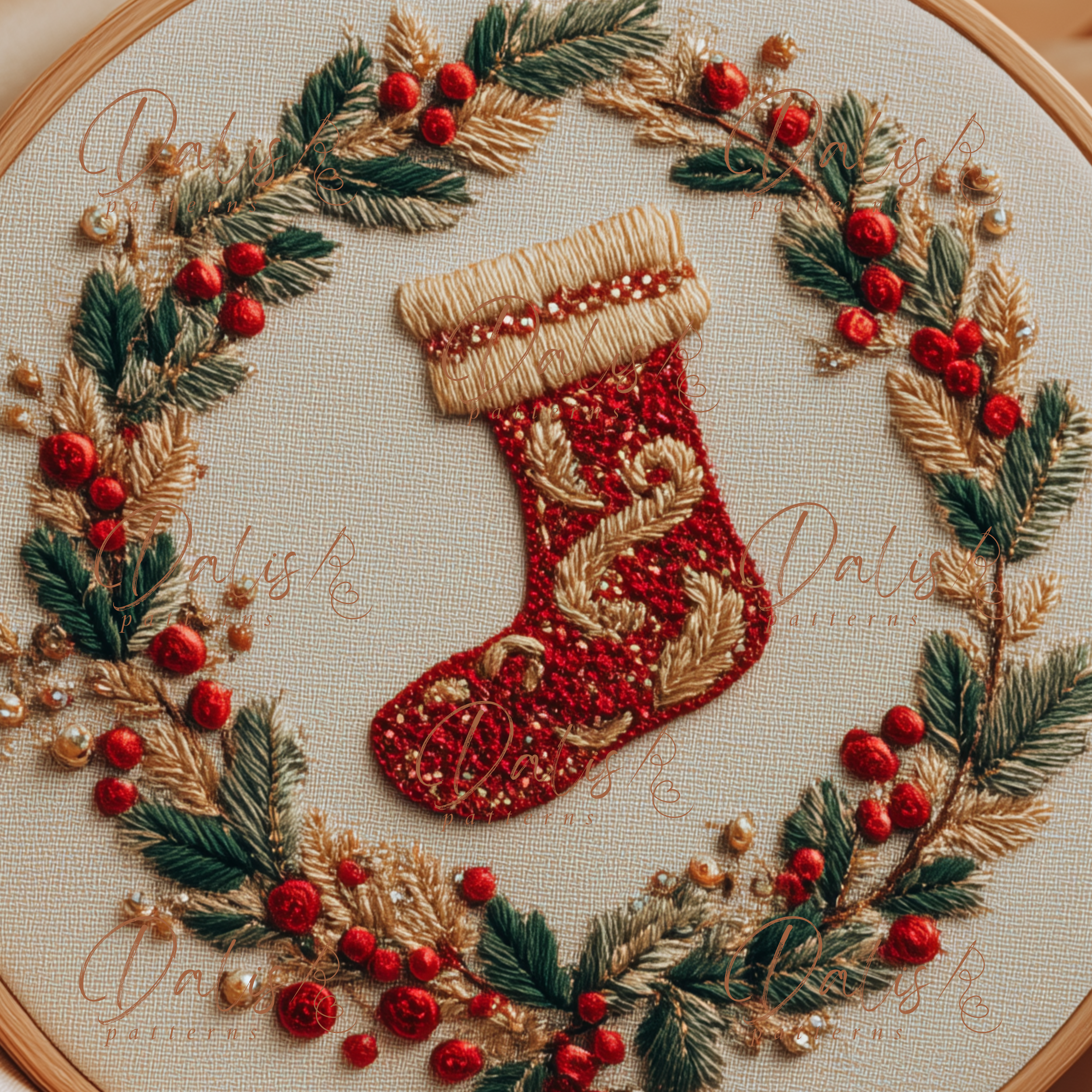 Close-up of stitching and color details